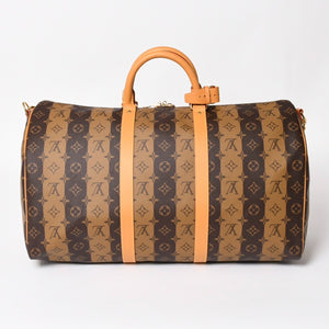 新品同様 LOUIS VUITTON×NIGO ルイヴィトン×ニゴー ボストンバッグ キーポルバンドリエール50 M45967 中古 4a004380