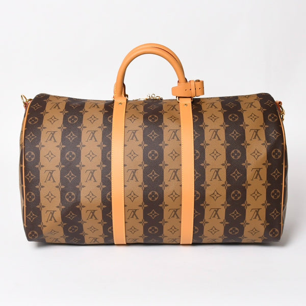 新品同様 LOUIS VUITTON×NIGO ルイヴィトン×ニゴー ボストンバッグ キーポルバンドリエール50 M45967 中古 4a004380