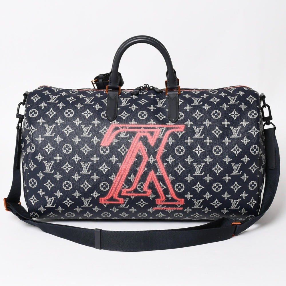 極美品 LOUIS VUITTON ルイヴィトン ボストンバッグ キーポル50バンドリエール モノグラムインク アップサイドダウン M43684 4a004348