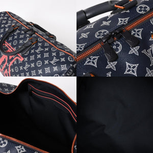 極美品 LOUIS VUITTON ルイヴィトン ボストンバッグ キーポル50バンドリエール モノグラムインク アップサイドダウン M43684 4a004348
