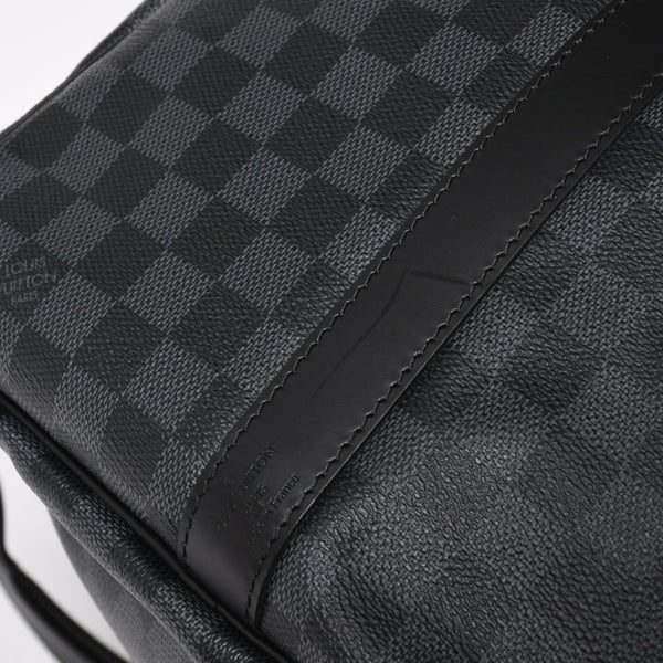 Very Good LOUIS VUITTON Keepall Bandouliere 55 Boston Bag Damier Graphite Black N41413 Used 4a004350