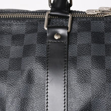 Load image into Gallery viewer, 極美品 ルイヴィトン LOUIS VUITTON キーポル バンドリエール 55 ボストンバッグ ダミエ グラフィット ブラック N41413 中古 4a004350