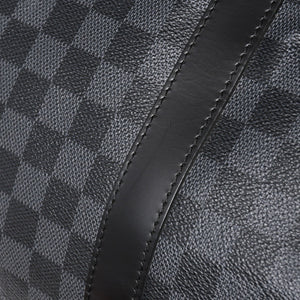 Very Good LOUIS VUITTON Keepall Bandouliere 55 Boston Bag Damier Graphite Black N41413 Used 4a004350