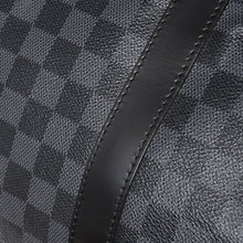 Load image into Gallery viewer, 極美品 ルイヴィトン LOUIS VUITTON キーポル バンドリエール 55 ボストンバッグ ダミエ グラフィット ブラック N41413 中古 4a004350