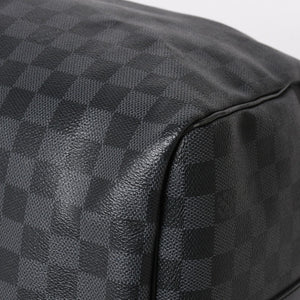 Very Good LOUIS VUITTON Keepall Bandouliere 55 Boston Bag Damier Graphite Black N41413 Used 4a004350