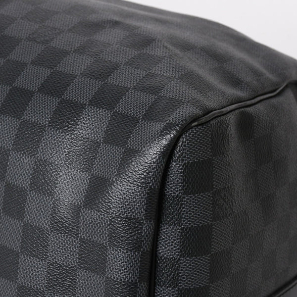 Very Good LOUIS VUITTON Keepall Bandouliere 55 Boston Bag Damier Graphite Black N41413 Used 4a004350