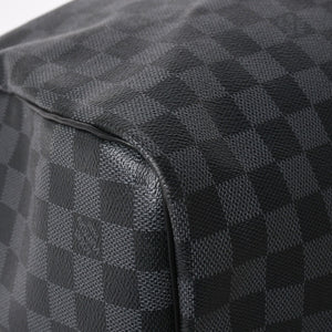 Very Good LOUIS VUITTON Keepall Bandouliere 55 Boston Bag Damier Graphite Black N41413 Used 4a004350