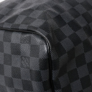 Very Good LOUIS VUITTON Keepall Bandouliere 55 Boston Bag Damier Graphite Black N41413 Used 4a004350