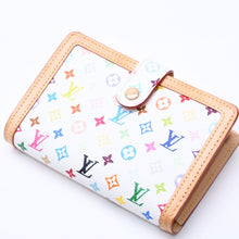 Load image into Gallery viewer, 極美品 LOUIS VUITTON ルイヴィトン ポルトフォイユ ヴィエノワ 二つ折り財布 M92987 モノグラム マルチカラー ホワイト 村上隆 中古 4a004393