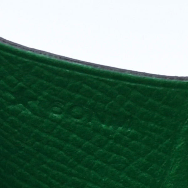 Like new condition HERMES bi-fold wallet, silver hardware, Veau Epsom leather, green. ◻R stamp, used, 4a004395