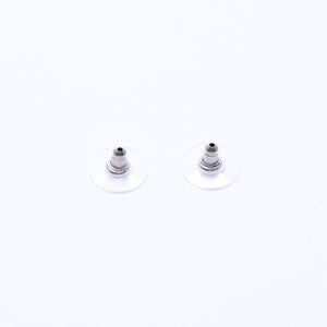 CHANEL Coco Mark Square Earrings Weight Approx. 2.92g 15S Engraved Resin Metal Clear Red For Both Ears Good Condition Used 67058