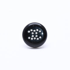 CHANEL シャネル ココマーク ピアス 重量約0.88g 05V刻印 樹脂系 ラインストーン ブラック 片耳用 美品 中古 51293