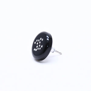 CHANEL シャネル ココマーク ピアス 重量約0.88g 05V刻印 樹脂系 ラインストーン ブラック 片耳用 美品 中古 51293