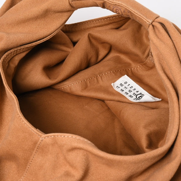 Very Good Condition MM6 Maison Margiela Japanese Bag SB5WC0019 Canvas Brown Cuff Used 4a004394