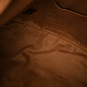 Very Good Condition MM6 Maison Margiela Japanese Bag SB5WC0019 Canvas Brown Cuff Used 4a004394