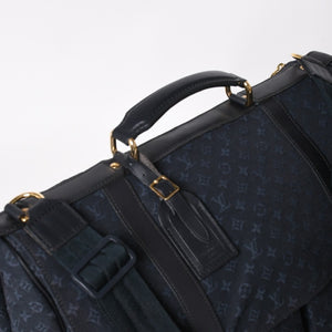 LOUISVUITTON Dunise Monogram Mini M42311 Shoulder Bag Navy Gold Hardware Good Condition Used 4a004388
