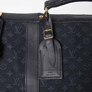 LOUISVUITTON Dunise Monogram Mini M42311 Shoulder Bag Navy Gold Hardware Good Condition Used 4a004388
