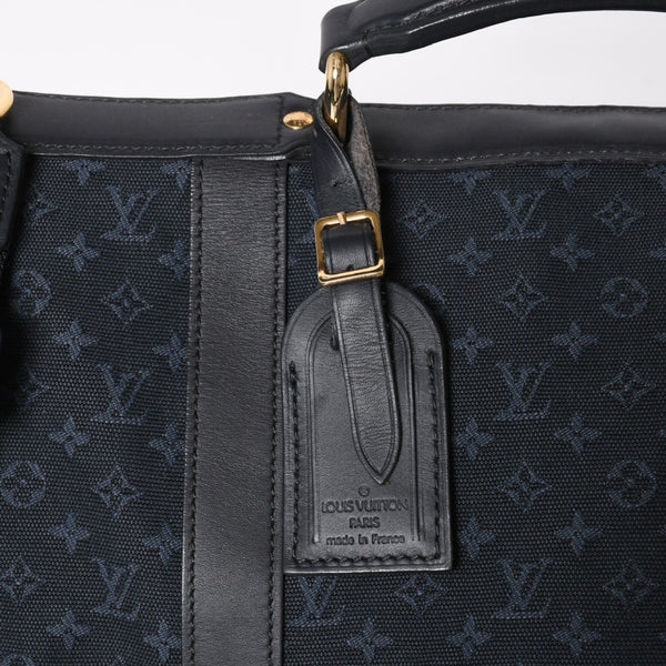LOUISVUITTON Dunise Monogram Mini M42311 Shoulder Bag Navy Gold Hardware Good Condition Used 4a004388
