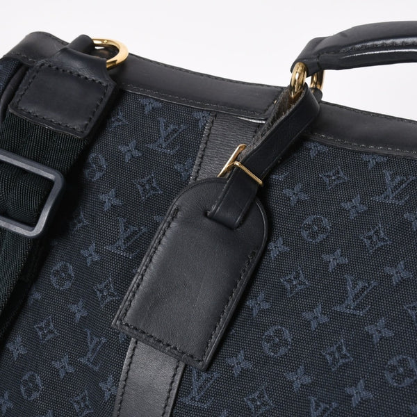 LOUISVUITTON Dunise Monogram Mini M42311 Shoulder Bag Navy Gold Hardware Good Condition Used 4a004388