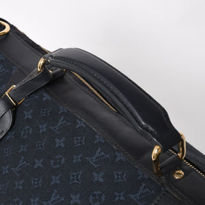 LOUISVUITTON Dunise Monogram Mini M42311 Shoulder Bag Navy Gold Hardware Good Condition Used 4a004388