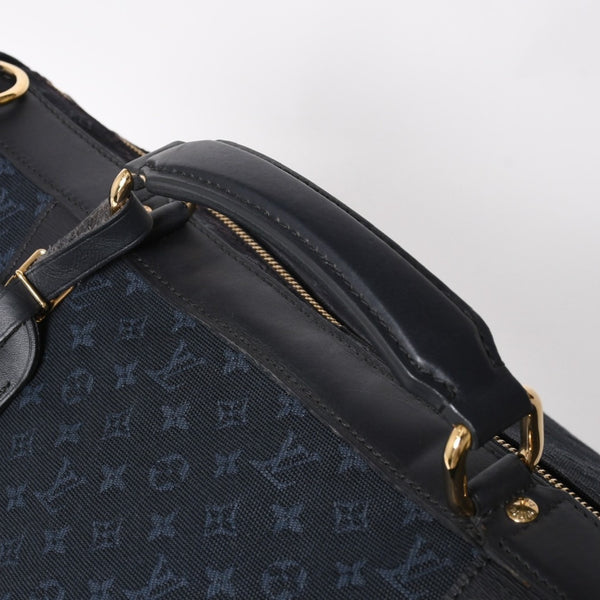 LOUISVUITTON Dunise Monogram Mini M42311 Shoulder Bag Navy Gold Hardware Good Condition Used 4a004388