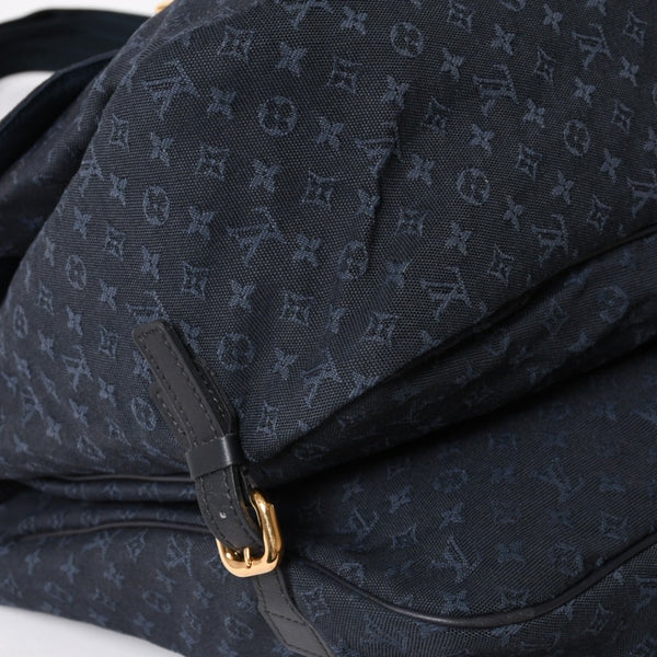 LOUISVUITTON Dunise Monogram Mini M42311 Shoulder Bag Navy Gold Hardware Good Condition Used 4a004388