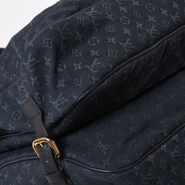LOUISVUITTON Dunise Monogram Mini M42311 Shoulder Bag Navy Gold Hardware Good Condition Used 4a004388