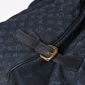 LOUISVUITTON Dunise Monogram Mini M42311 Shoulder Bag Navy Gold Hardware Good Condition Used 4a004388