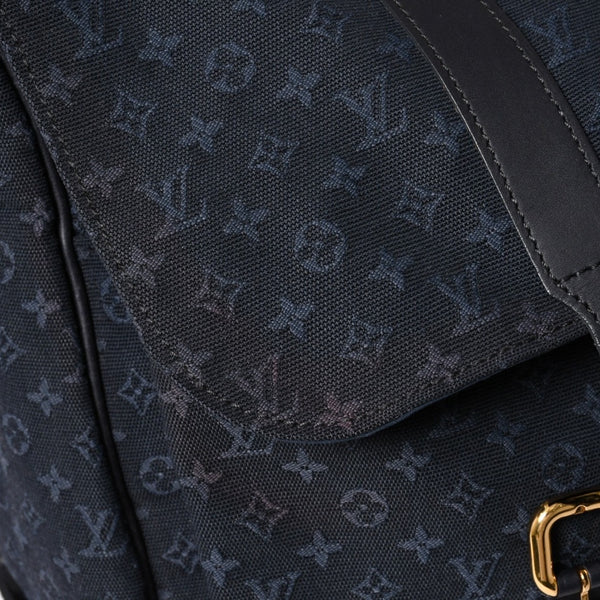 LOUISVUITTON Dunise Monogram Mini M42311 Shoulder Bag Navy Gold Hardware Good Condition Used 4a004388