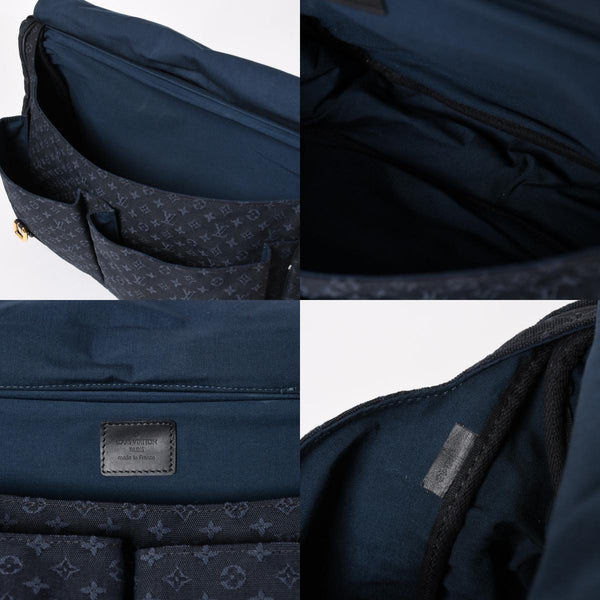 LOUISVUITTON Dunise Monogram Mini M42311 Shoulder Bag Navy Gold Hardware Good Condition Used 4a004388