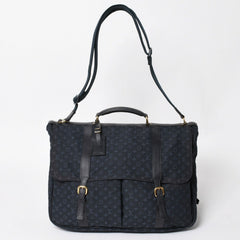 LOUISVUITTON Dunise Monogram Mini M42311 Shoulder Bag Navy Gold Hardware Good Condition Used 4a004388