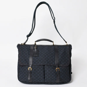 LOUISVUITTON Dunise Monogram Mini M42311 Shoulder Bag Navy Gold Hardware Good Condition Used 4a004388