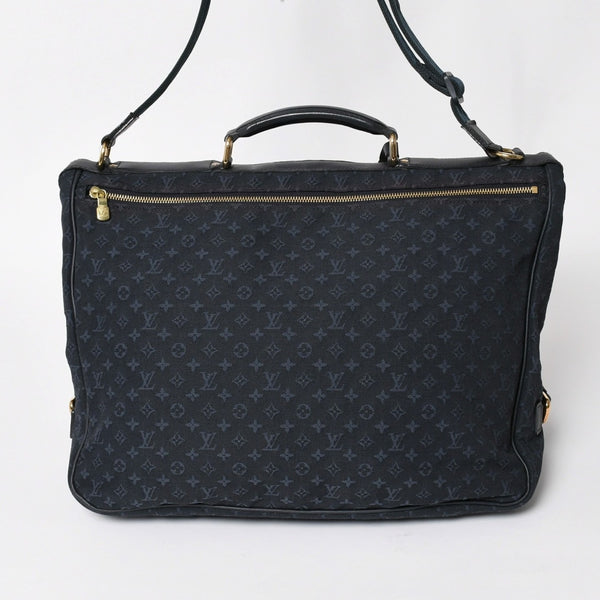LOUISVUITTON Dunise Monogram Mini M42311 Shoulder Bag Navy Gold Hardware Good Condition Used 4a004388