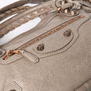 Very Good Condition BALENCIAGA The Giant Handbag Shoulder Bag 2WAY 240577 Gray Used 4a004354