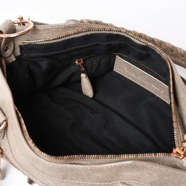 Very Good Condition BALENCIAGA The Giant Handbag Shoulder Bag 2WAY 240577 Gray Used 4a004354