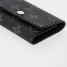画像をギャラリービューアに読み込む, 極美品 LOUIS VUITTON ルイヴィトン ブラック グレー ミュルティクレ 6連 キーケース モノグラム エクリプス M82603 シルバー金具 中古 4a004288