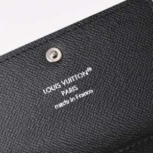 極美品 LOUIS VUITTON ルイヴィトン ブラック グレー ミュルティクレ 6連 キーケース モノグラム エクリプス M82603 シルバー金具 中古 4a004288