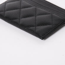 画像をギャラリービューアに読み込む, 新品同様 CHANEL シャネル クラシック カードケース AP0213 キャビアスキン マトラッセ ブラック ココマーク ランダム品番 ゴールド金具 中古 4a004289
