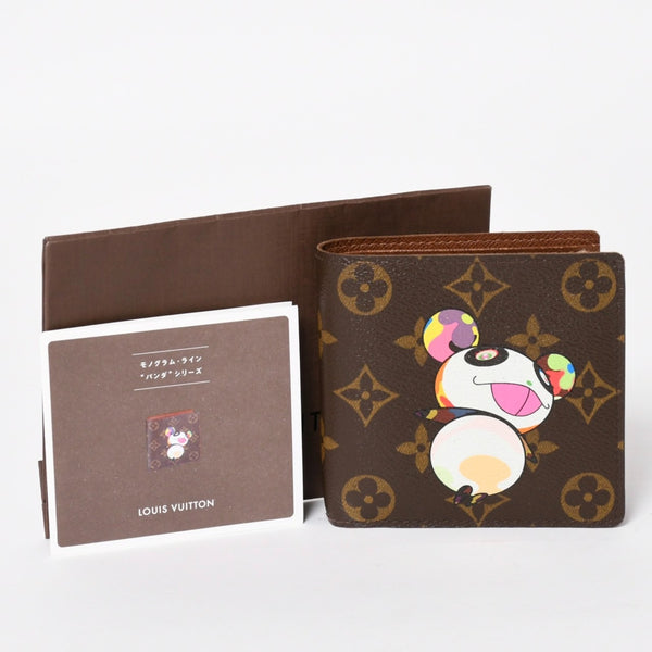 Very good condition LOUIS VUITTON Monogram Panda Portefeuille Marco M61666 Wallet Bifold Wallet Used 4a004296