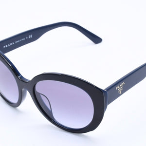 PRADA プラダ サングラス アイウェア SPR01Y-F 08V-08I サイズ56□18 140 ブラック ネイビー アセテート 美品 中古 4a004404