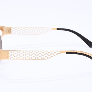 極美品 LOUIS VUITTON ルイヴィトン Sunglasses サングラス GP×レザー Gold ゴールド M0117 中古 4a004301