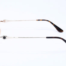 Load image into Gallery viewer, BVLGARI ブルガリ 伊達メガネ アイウェア 203K サイズ51-20 135 K14WG刻印 ゴールド クリア べっ甲カラー 美品 中古 4a004286