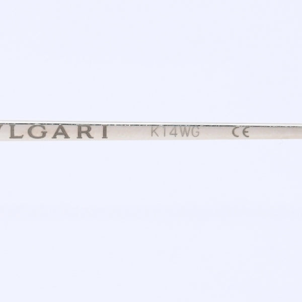 BVLGARI ブルガリ 伊達メガネ アイウェア 203K サイズ51-20 135 K14WG刻印 ゴールド クリア べっ甲カラー 美品 中古 4a004286