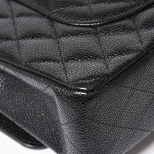 画像をギャラリービューアに読み込む, 極美品 CHANEL シャネル マトラッセ25 Wフラップ Wチェーンショルダーバッグ キャビアスキン ゴールド金具 ランダム番台 ブラック ココマーク 中古 4a004409