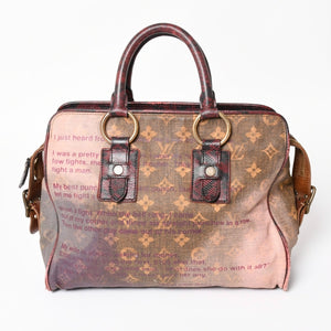 LOUIS VUITTON Monogram Jokes Graduate M95739 Tote Bag Gold Hardware Wine Red Good Condition Used 4a004244