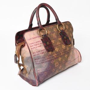 LOUIS VUITTON Monogram Jokes Graduate M95739 Tote Bag Gold Hardware Wine Red Good Condition Used 4a004244
