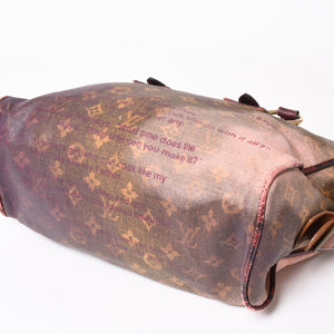 LOUIS VUITTON Monogram Jokes Graduate M95739 Tote Bag Gold Hardware Wine Red Good Condition Used 4a004244