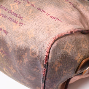 LOUIS VUITTON Monogram Jokes Graduate M95739 Tote Bag Gold Hardware Wine Red Good Condition Used 4a004244