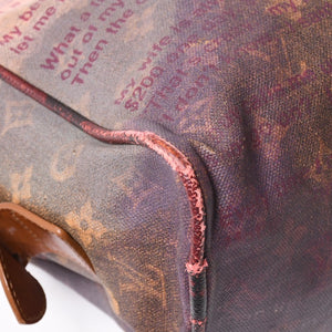 LOUIS VUITTON Monogram Jokes Graduate M95739 Tote Bag Gold Hardware Wine Red Good Condition Used 4a004244
