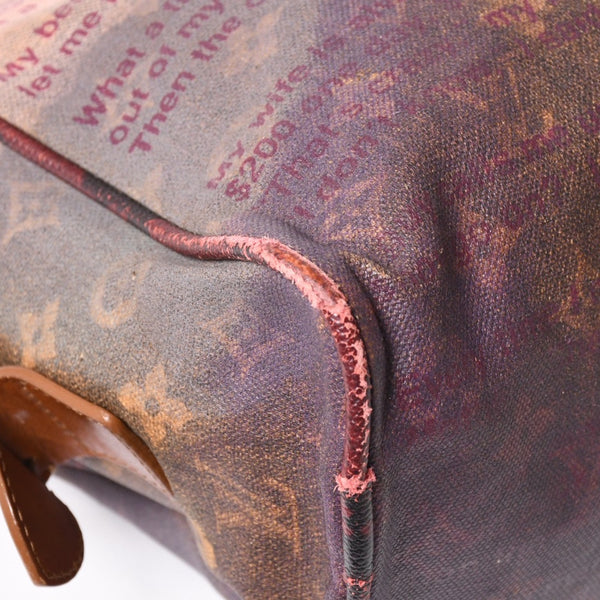 LOUIS VUITTON Monogram Jokes Graduate M95739 Tote Bag Gold Hardware Wine Red Good Condition Used 4a004244